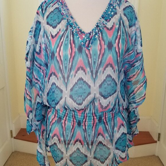 studio thirtysix Tops - Studio Thirtysix shear top w sequence sz s/m